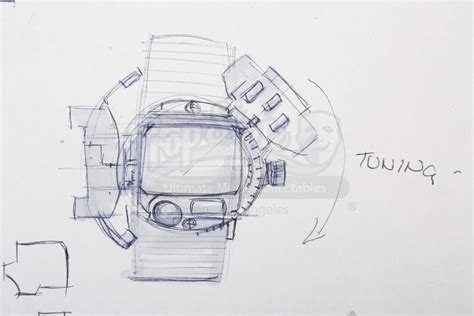 Hand-Drawn Gadget Sketches | Prop Store - Ultimate Movie Collectables