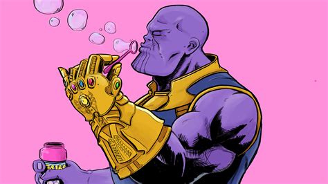 Thanos Blowing Bubbles Wallpaper,HD Superheroes Wallpapers,4k Wallpapers,Images,Backgrounds ...