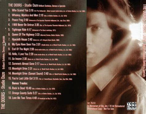 Bootleg Rambler: The Doors - "STUDIO DAZE" (Brilliant Outtakes, Demos & Specials) [FLAC]