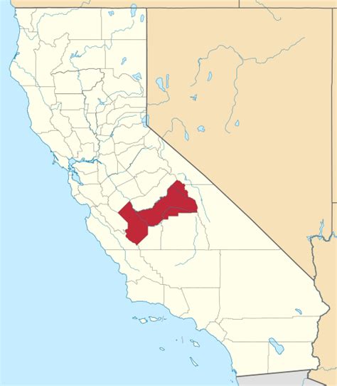 Image: Map of California highlighting Fresno County