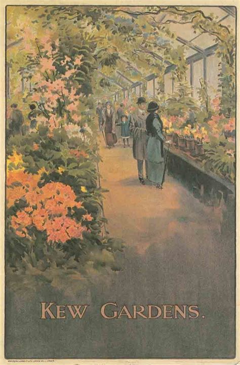 Vintage Kew Garden's Poster | Kew gardens, London transport museum, Kew