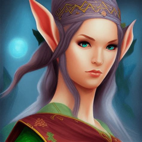 Fantasy Art Female Elf Monk · Creative Fabrica