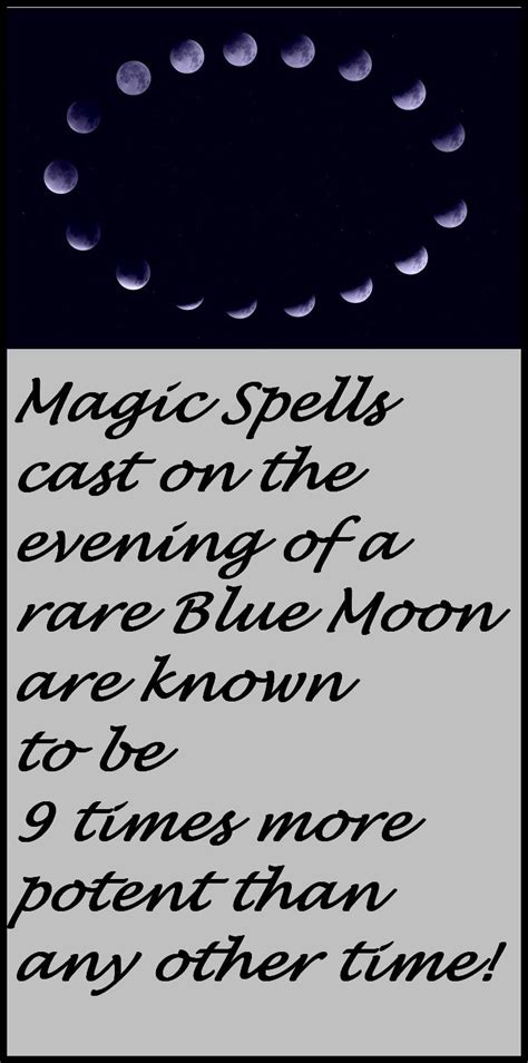 Blue Moon Spell Cast on the Next Blue Moon | Moon spells, Good luck ...