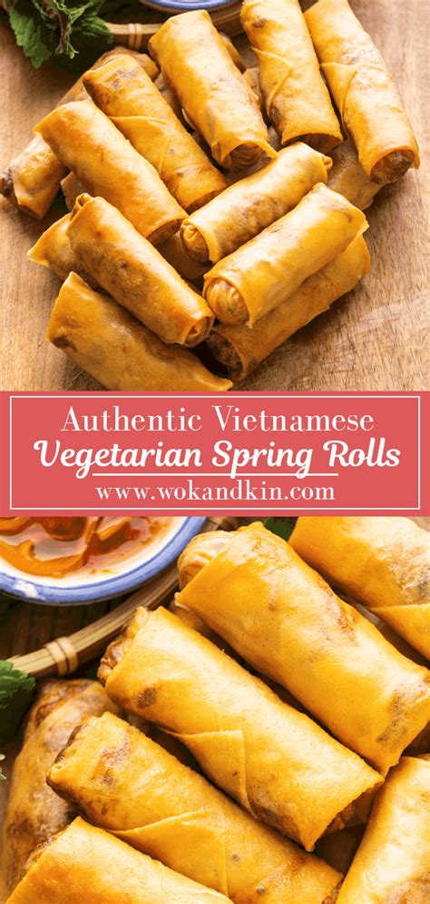 Cha Gio Chay (Vegetarian Spring Rolls) - Wok and Kin