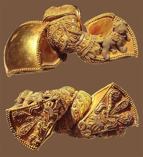 Royal earrings of the Satavahana dynasty who were Brahmanas of Bharadwaja Gotra from 1st century ...