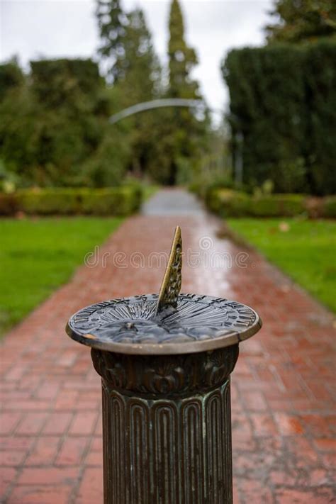 Vertical Shot of an Antique Sundial ( Solar Clock) in the Park Stock Image - Image of vertical ...