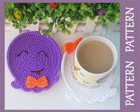 Crochet Coasters Pattern Crochet Ghost Pattern Halloween | Etsy