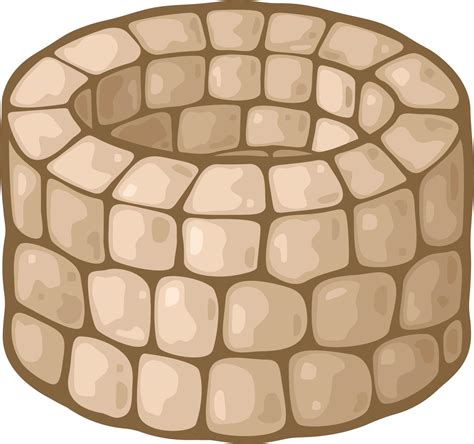 Old Stone Draw Well 3495755 Vector Art at Vecteezy