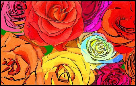 All This Is That: Three rose paintings
