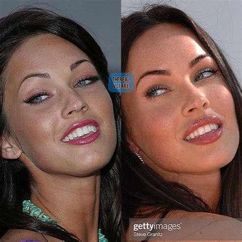 Megan Fox: Before & After Nose/Lip Job | Megan fox, Lip color tattoo ...