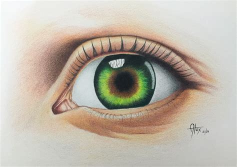 EYE DRAWING IN COLOR PENCILS :: Behance