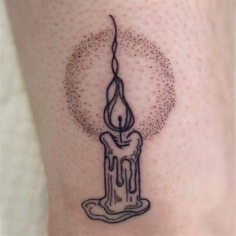 Candle Tattoo Ideas That Will Remind You Of The Eternal Presence 🕯️