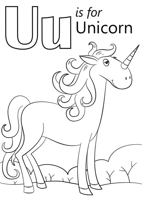 Letter U Coloring Pages - Free Printable Coloring Pages for Kids