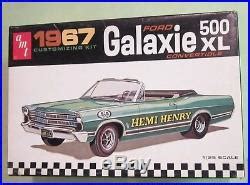 AMT 1967 Ford Galaxie 500XL Convertible Kit #6117 NOS Body & Boot Parts Lot 67