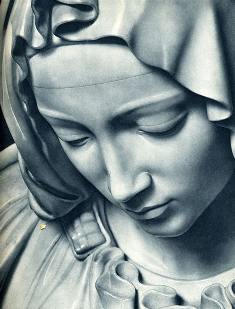 Detail of Pietà (Michelangelo) 1498 Italian Renaissance, Renaissance Art, Angel Sculpture ...