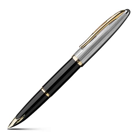 Waterman - Carene Deluxe Black & Gold Fountain Pen | Peter's of Kensington