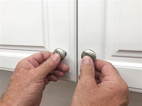 How To Install Knobs On Cabinet Doors