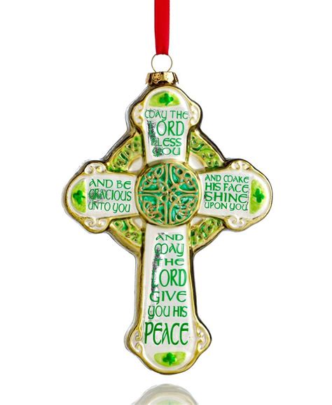 Holiday Lane Irish Cross Ornament - Holiday Lane - Macy's | Christmas ...