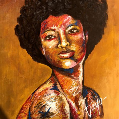 Nashville Homemade, Fine Art, "Beautiful" by Dayo Johnson, Acrylic on Reclaimed Wood Black Women ...