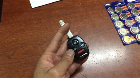 2012 Honda key fob battery replacement - YouTube