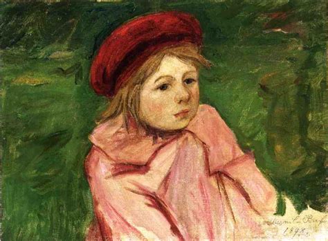 Little Girl in a Red Beret 1898 | Mary Cassatt | Oil Painting Mary Cassatt, Edgar Degas, Oil On ...