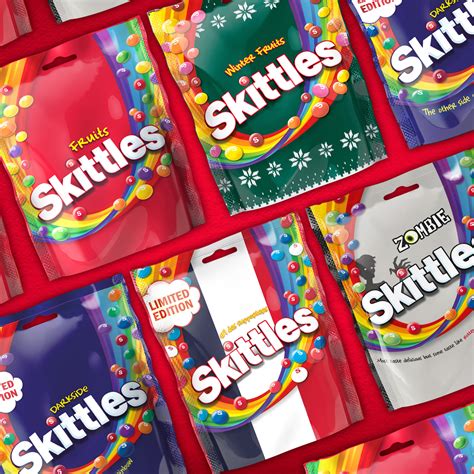 Skittles brand strategy and packaging by Straight Forward Design