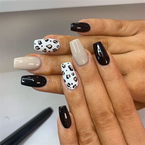 20+ Cute Leopard Print Nails For Fall - The Glossychic | Cute gel nails ...