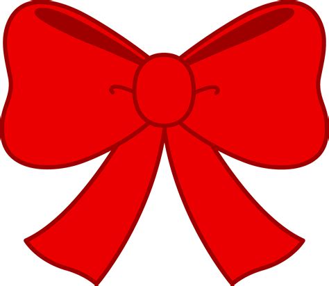 Big red bow clipart