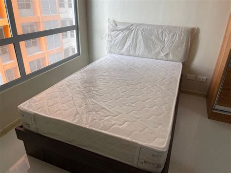 Brand new double size Bed with matress, Furniture & Home Living ...