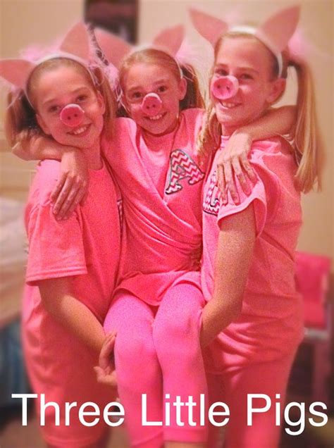 Cute Halloween costume, Three Little Pigs | Trio halloween costumes ...