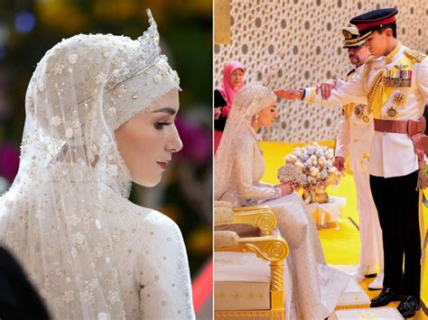 all about brunei prince abdul mateen and yang mulia anisha rosnah wedding outfits