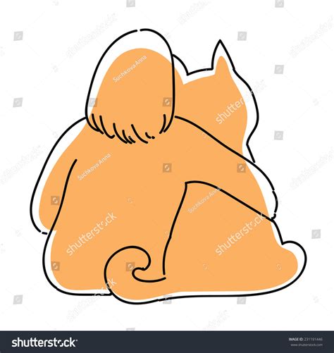 People Hugging His Dog - Vector Art - 231191446 : Shutterstock