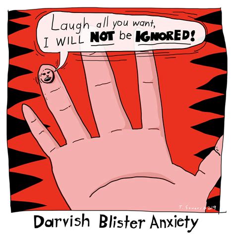 Darvish Blister Anxiety. - Cubby-Blue