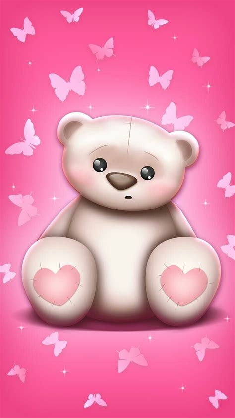 Pink Cute Wallpaper Love Teddy Bear - img-Abhilasha