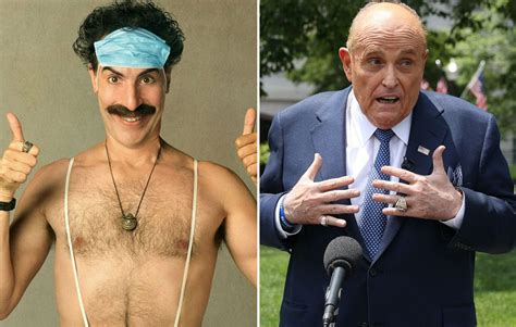 Borat defends Rudy Giuliani over controversial scene: "It was innocent sexy time"