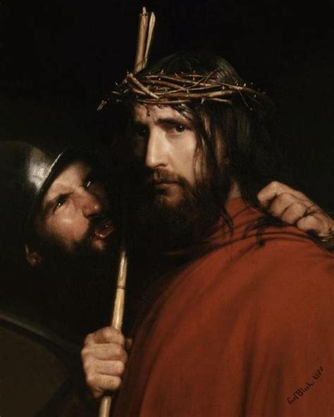 Carl Heinrich Bloch - Christ Mocked by a Soldier (1880) | Christ, Jesus christ, Biblical art