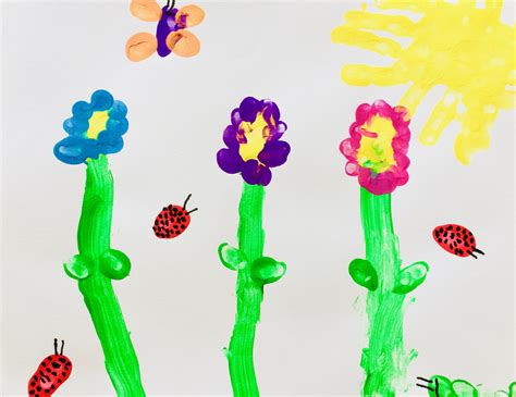 Flower Finger Painting For Toddlers! - Keep Calm And Mommy On