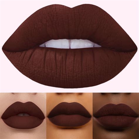Dark brown matte lipstick for dark skin - buckssenturin