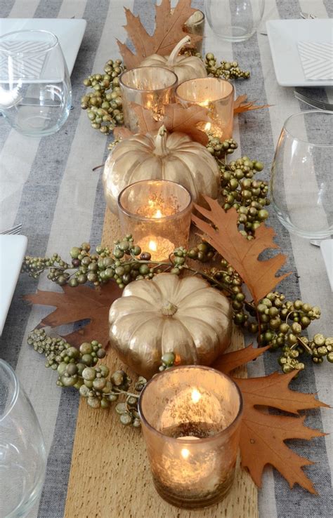 Simple Fall Table Centerpieces