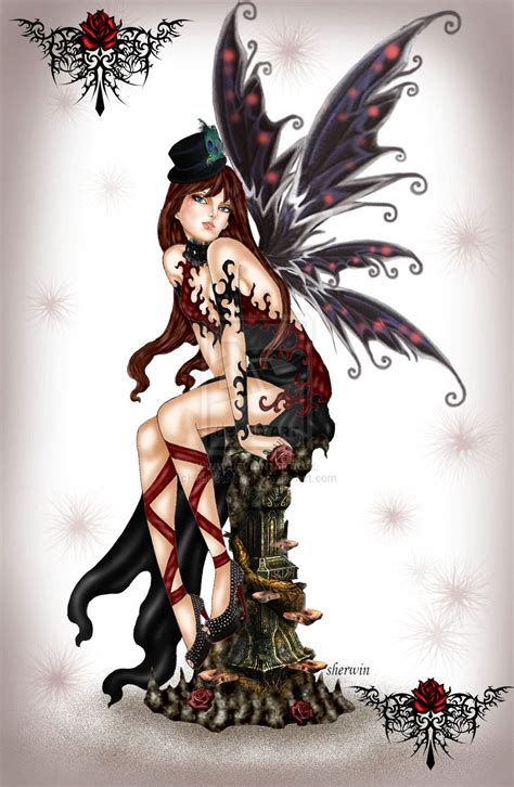 Gothic Fairy by 0803sherwin on deviantART | Gothic fairy, Fairy artwork, Fairy drawings