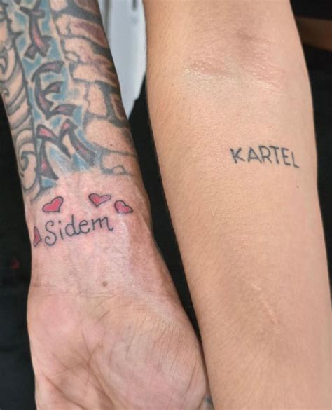 Vybz Kartel & His Baby Girl Gets New Name Tattoos