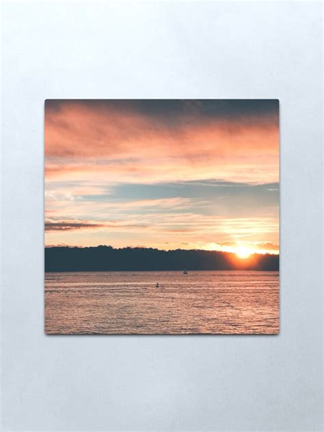 "Beautiful ocean sunset " Metal Print for Sale by Romexcreative | Ocean sunset, Beautiful ocean ...