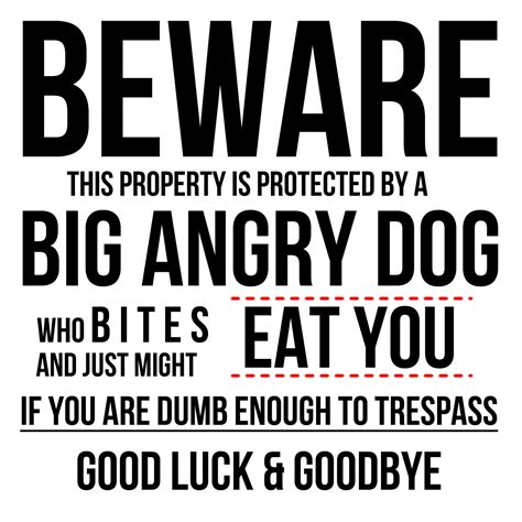 FUNNY BEWARE Sign 12 x 12