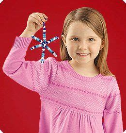 Beaded Snowflakes | Lakeshore® Learning Materials Christmas Float Ideas, Kids Christmas, Craft ...