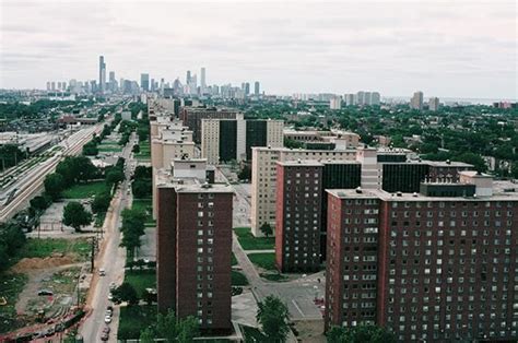 Robert Taylor Homes - Chicago - looking north toward the loop (early ...