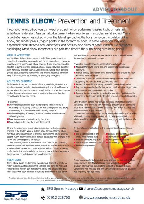 (PDF) TENNIS ELBOW: Prevention and Treatment€¦ · elbow, and tender ...