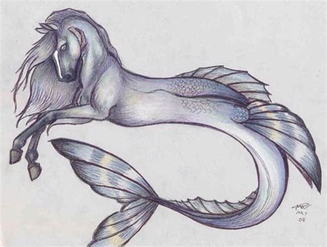 Hippocampus (Greek Mythology) | Sea creatures drawing, Sea creatures ...