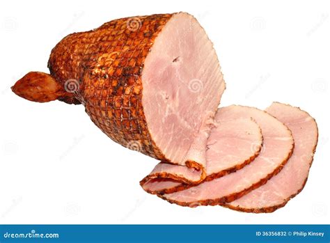 Carved Roast Ham Joint stock photo. Image of food, background - 36356832