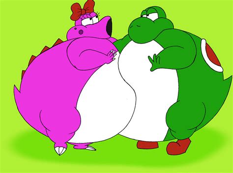 Birdo and Yoshi trying to kiss by Robot001 on DeviantArt