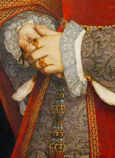 BEAUTIFUL PAINTINGS: Hans HOLBEIN Portrait of Jane Seymour, Queen of England (Detail) 1536